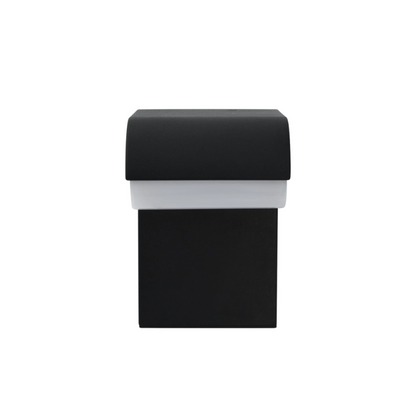 Outdoor Oval LED Wall Light 9W Black Aluminum Fixture