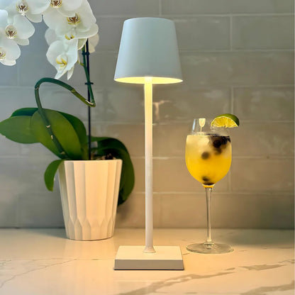 Portable Rechargeable LED Table Lamp - Touch-Dimming Cordless & Stylish Design
