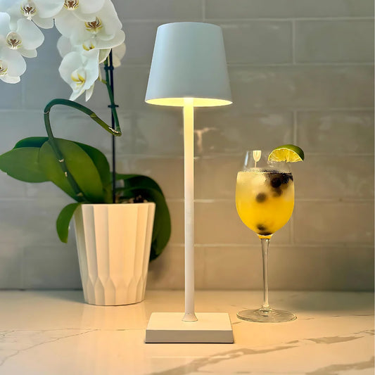 Portable Rechargeable LED Table Lamp - Touch-Dimming Cordless & Stylish Design