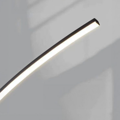 Curved Floor Lamp with Minimalist Design