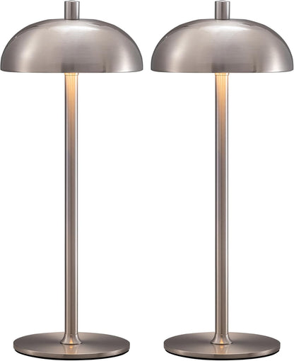 Cordless LED Table Lamps Set of 2 with Touch Dimming for Indoor & Outdoor