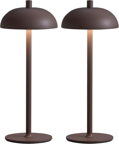 Cordless LED Table Lamps Set of 2 with Touch Dimming for Indoor & Outdoor