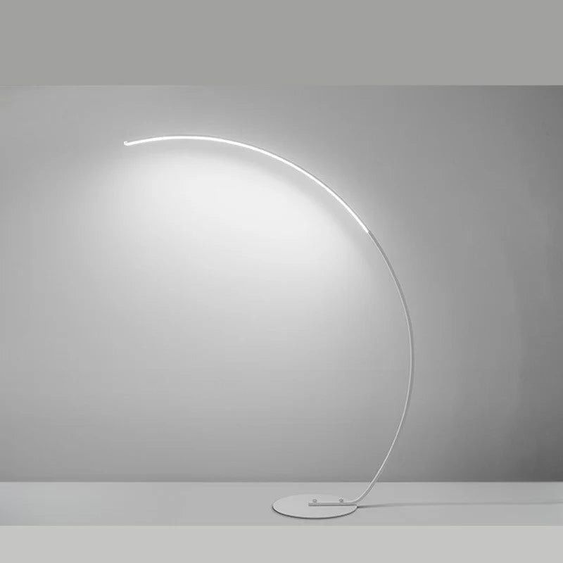 Curved Floor Lamp with Minimalist Design
